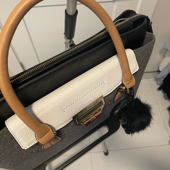 River island grey/black/white. Shoulder bag - Picture 5 of 6